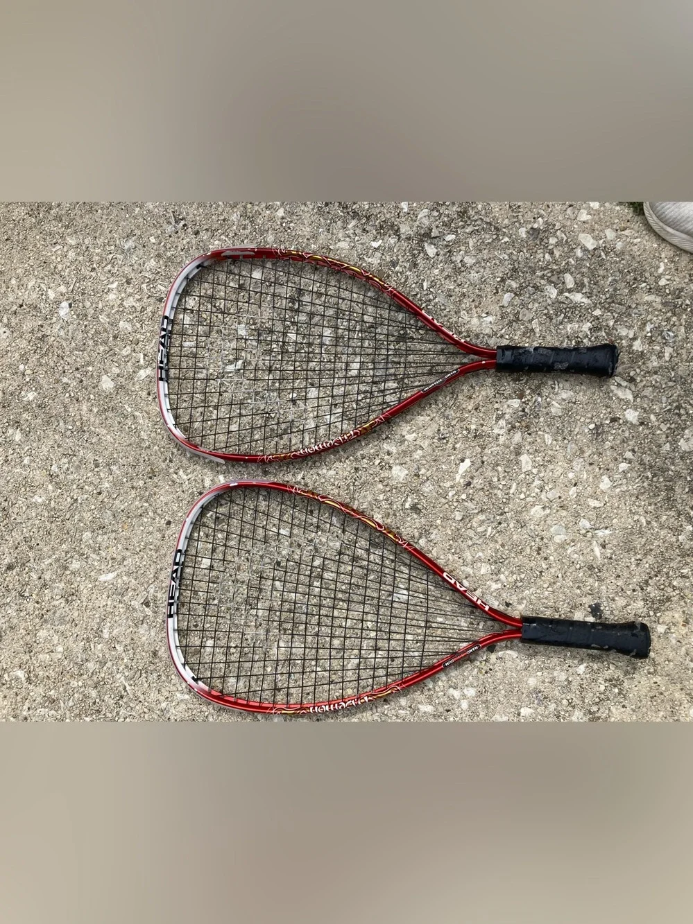 Red Squash Rackets – Pair - Picture 1 of 1